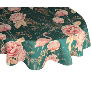 ADAM Audio Tischdecke Eden 220 x 145 cm grün|rosa