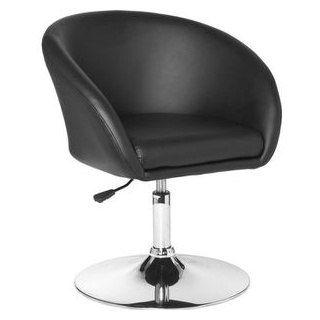 AMSTYLE Sessel SPM2.157, höhenverstellbar, Loungesessel, drehbar, Kunstleder, schwarz