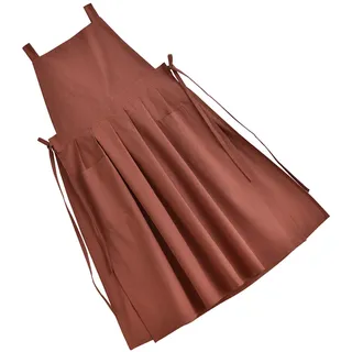 YROHGKPN Baumwoll Leinen Schürze für Damen, Vintage, wasserdichte Schürze, Pinafore Kleid mit Taschen zum Backen, Kochen, Gartenarbeit, Arbeit, Küche, Kochschürzen