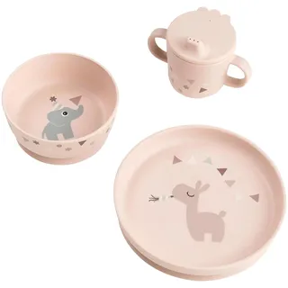 Done by Deer Kindergeschirr-Set Celebration Pink/Puder