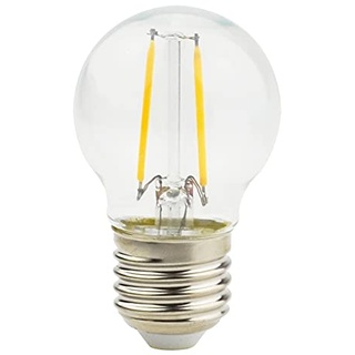LED Birne E27 10 Stück Filament Fadenlampe WW warmweiß G60 2 Watt 220 Lumen ersetzt 25 Watt