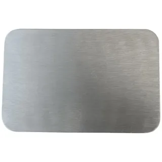 Wiedemann Kerzen Teller Edelstahl matt 20,5x14 cm