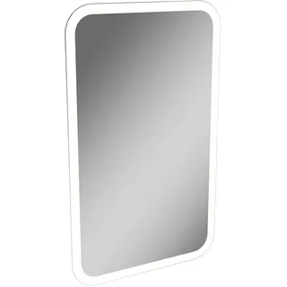 Lanzet LED Spiegel K3 / Wandspiegel mit umlaufender LED Beleuchtung/Maße (B x H x T): ca. 45 x 73 x 3 cm/Spiegel fürs Bad oder Gäste WC/Badspiegel mit indirekter Beleuchtung/abgerundete Ecken