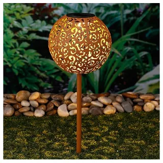 Meinposten Solarleuchte Rost 53,0 cm 1er Set braun