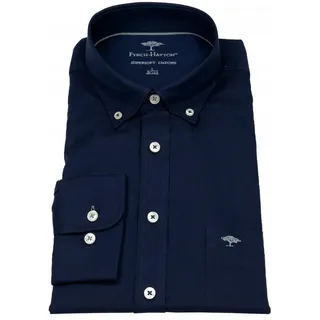FYNCH-HATTON Langarmhemd Button-Down-Kragen blau L