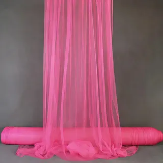Tüll Stoff für Hochzeit Vorhang,Querbehang Hochzeitsbogen,160 x 600cm Hochzeitsdeko Gardinen Deko Schals,Tüllstoff zum Nähen Meterware,Kostümstoff,Dekostoff für Fotografie,Party,Zeremonie,Rosa