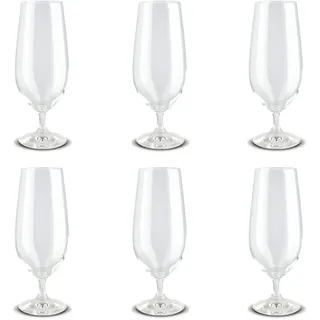 Peill+Putzler Germany 6er Set Biertulpen, 380 ml Volumen, Bierglas, Kristallgläser mit einem schlichten Design, Weingläser für Wasser, Saft & Cocktail, Trinkgläser