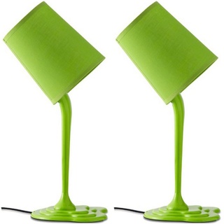 Konsimo Schreibtischlampe EKLES Tischlampe Kinderlampe, ohne Leuchtmittel grün