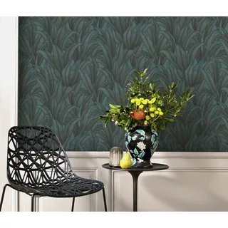 Fashion for walls Vliestapete Sansibar 53 cm x 10 m 0 g Blau/Türkis