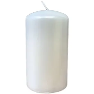 Generisch Kerze groß Rohling Stumpenkerze Dekokerze 80/150 pearl weiß, 03960