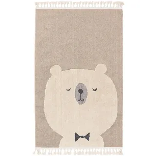benuta Kunstloft Kinderteppich, Beige, Textil, Zeichen/Symbole/Nummern/Buchstaben, Rechteckig, 160x1 cm, Oeko-Tex® Standard 100, wasserabweisend, Teppiche & Böden, Teppiche, Teppich Kinderzimmer