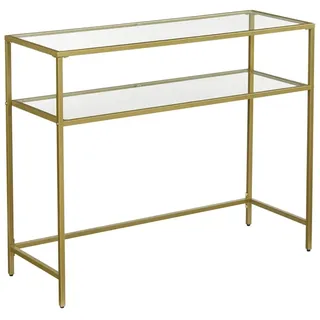 VASAGLE Konsolentisch Gold