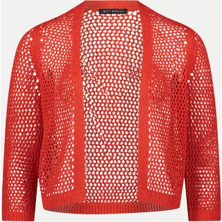 Betty Barclay Strickjacke mit Lochmuster Rot 36
