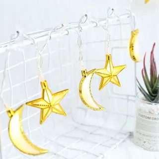1.5M Ramadan Dekorationen Lichterketten Islam Eid Mubarak Deko Lichterkette Batteriebetrieben Party Geschenke