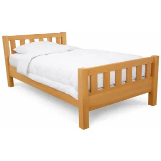 bv-vertrieb Massivholzbett Komfortbett Kernbuche 44cm Bettseitenhöhe Seniorenbett 100x200 #3320