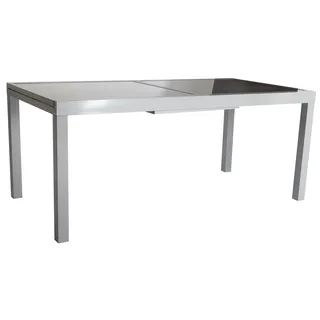 Merxx Amalfi Gartentisch 140 x 90 x 75 cm grau/silber
