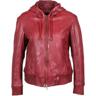 Lederjacke FREAKY NATION "Earthy-FN", Damen, Gr. M (38), rot, Oberstoff: 100% Leder. Futter: 100% Baumwolle, normal, Jacken