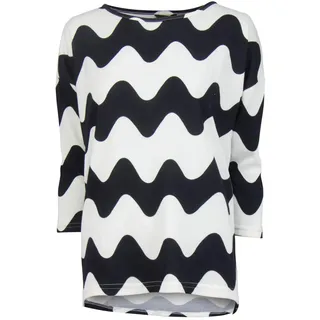 ONLY Damen Oversize Pullover mit Rundhalsausschnitt und 3/4 Ärmeln in Grau - M