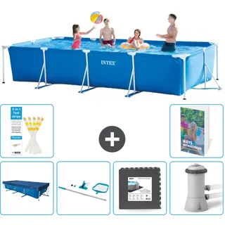 Rechteckiger Frame Pool - 450x220x84 Cm - 7-teilig  S163