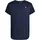 Ribbed Kurzarm-T-Shirt Dark Black II S