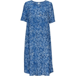 Viskose-Kleid, Muster blau, 46