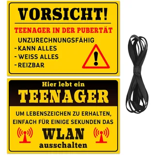 2 Stück Schild zur Jugendweihe Deko,Jugendliche Wandschild,Jugendliche Türschild,Teenager Zimmer Deko,Jugendweihe Deko,Teenager Schild als Teenager Mädchen Geschenke/Jungen Geschenk,20x30cm