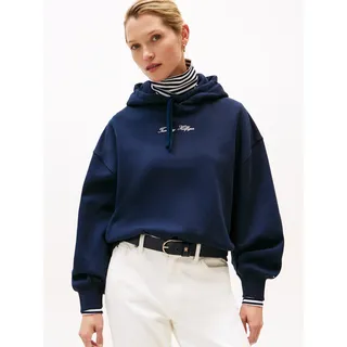 Tommy Hilfiger Classic Script Fleece Hoodie Blau L
