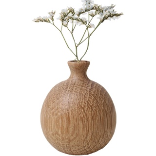 Holz Blumenvase | Deko Vase Für Pampas Grass&getrocknete Blumen | Moderne Tischvase Für Kunstpflanzen Und Pampasgras