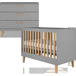 BABYZIMMER 2-teilig Kubi Grau
