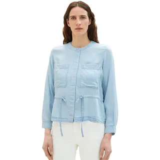 TOM TAILOR Damen 1037227 Blazer, 10151 - Light Stone Bright Blue Denim, 42 - 44