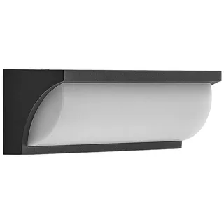 LUCANDE Außenwandleuchte Aluminium 8,2 cm 1-flammig schwarz