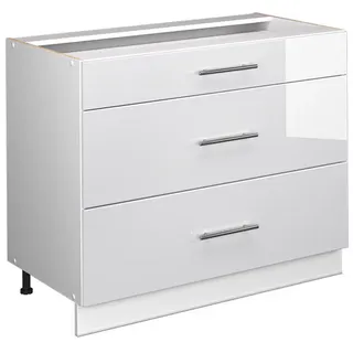 Vicco Unterschrank Fame-Line 100 x 51,6 x 82 cm Weiß