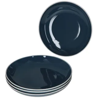 Mambocat Linus Dessertteller 21 cm blau 4er Set