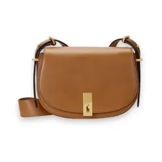 Polo Ralph Lauren für Damen. 428891391002 Braune Saddle-Tasche (OSFA), Lässig, Leder