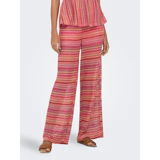 Only ONLSANDY WIDE TIE STRING Hosen Orange/Pink M