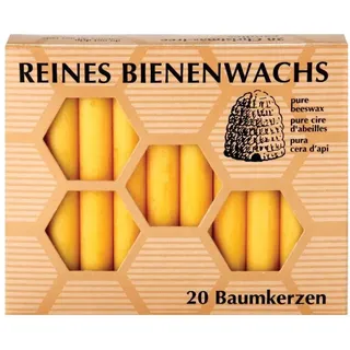 Kerzenfarm Hahn Baumkerzen 12 mm 100 mm 20 St. gelb