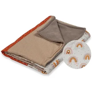ULLENBOOM Babydecke 70x100 cm - OEKO-TEX Baumwolle mit Fleece