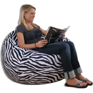 Kinzler K-11150/99 Sitzsack Zebra, 130 cm