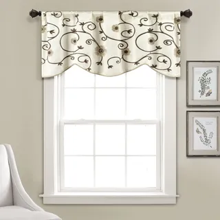Lush Decor Royal Garden Gardine, Volant, 45,7 x 106,7 cm, Neutral