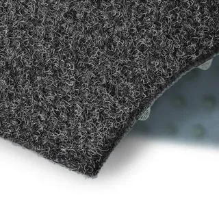 FLOORDIREKT Rasenteppich Farbwunder - Robust & einfach zu verlegen - Ideal für Balkon & Terrasse - 100 cm x 100 cm - Anthrazit