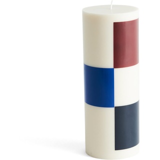 HAY - Column Kerze, L, off-white / brown / black / blue