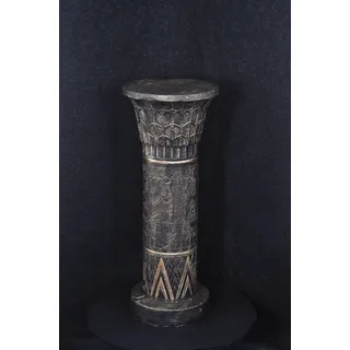 Podest Säule Ägyptisch Blumenständer Antik Stil 90cm Standsäule