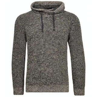RAGMAN Rundhalspullover Strick mit Kragen braun M (48/50)