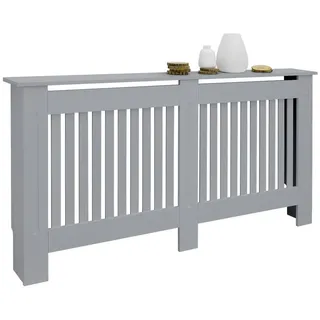 ML-Design Heizkörperverkleidung Landhausstil 152x19x82cm Grau