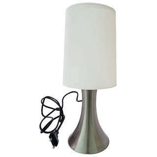 Provance Nachttischlampe Tischlampe mit Touch-Dimmer E14 Weiß weiß