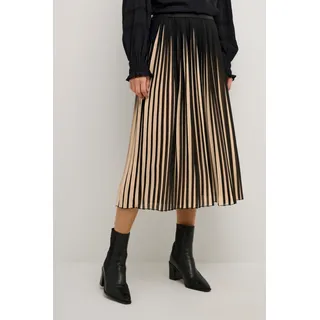 Culture Faltenrock Damen Beige/Schwarz 40