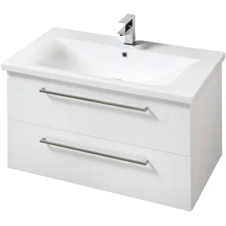 WELLTIME Waschtisch Torino, Badmöbel in Breite 80 cm weiß