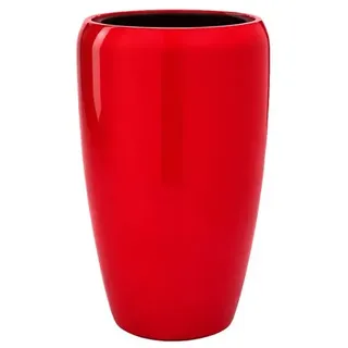 Flingora Bodenvase Cleo, mit Einsatz - Fiberglas - Indoor & Outdoor - Rot - Höhe 51 cm rot Ø 34 cm x 34 cm x 51 cm x 34 cm