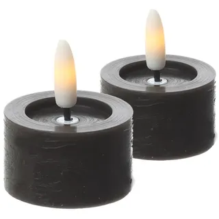 441 LED Teelichter Lina 4,5 cm schwarz 2 St.