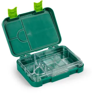 Schmatzfatz Junior Lunchbox für Kinder – Bento-Box mit herausnehmbarem Einsatz mit 4 oder 6 Fächern, auslaufsicher, BPA-frei und spülmaschinenfest, für Schule und Kindergarten